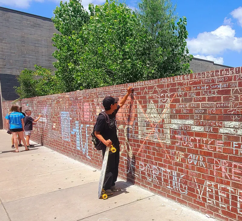 Chalk Resistance: The Denton Wall That Refuses to Be Erased