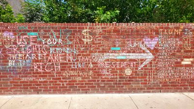 Chalk wall - more art.